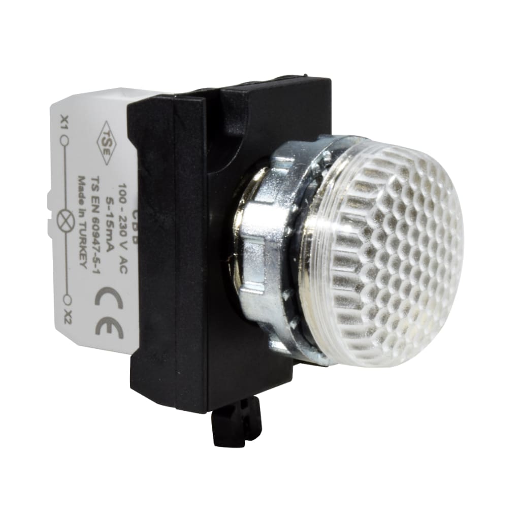 PILOTO MET BLANCO 100-230VAC