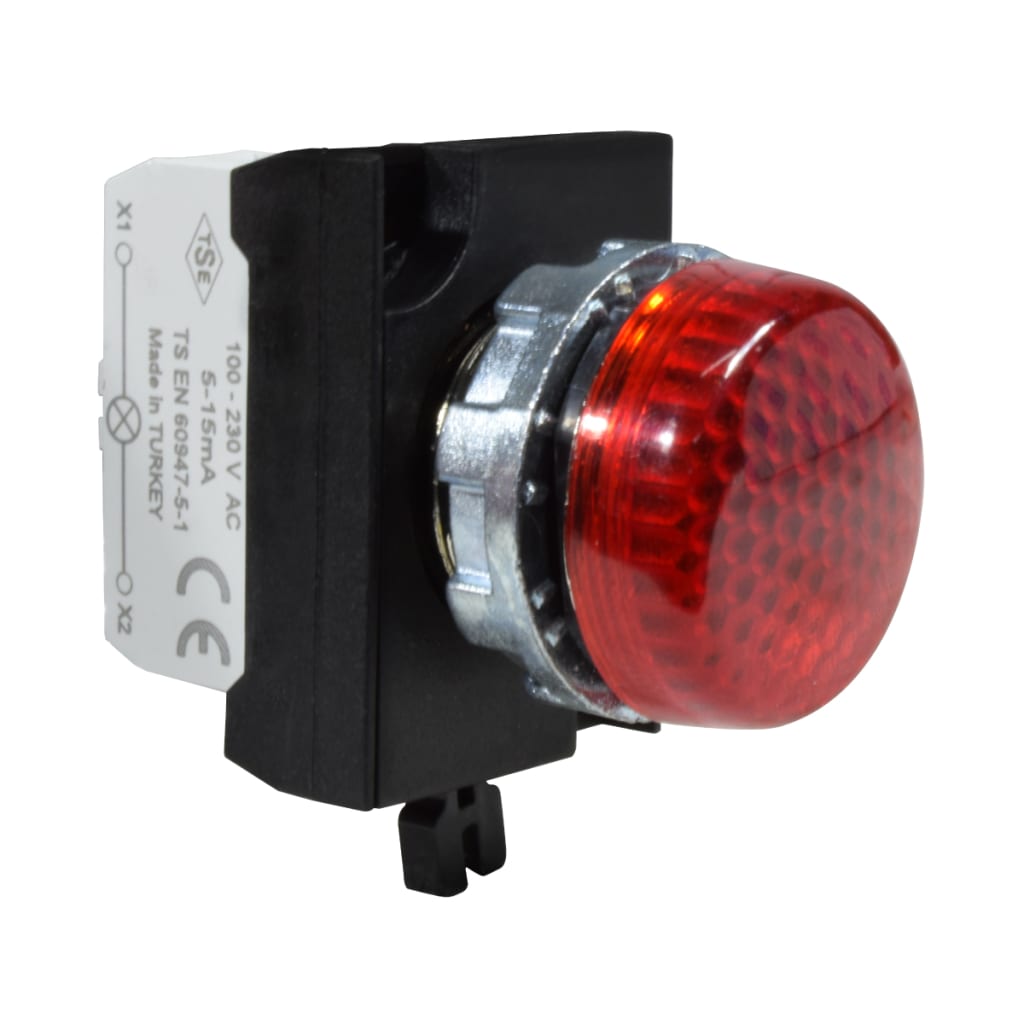PILOTO MET ROJO 100-230VAC
