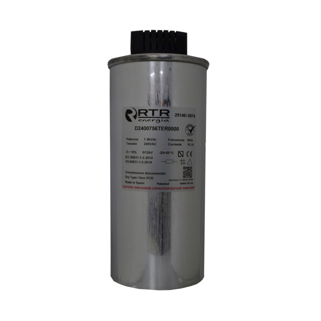 CONDENSAD DWCAP TRIF P/FP 7.5KVAR/240VAC 60HZ UL ESPAÑA