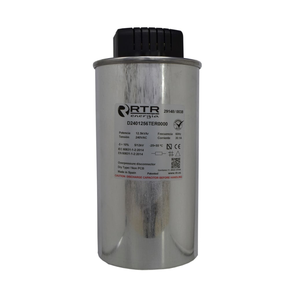 CONDENSAD DWCAP TRIF P/FP 12,5KVAR/240VAC 60HZ UL ESPAÑA