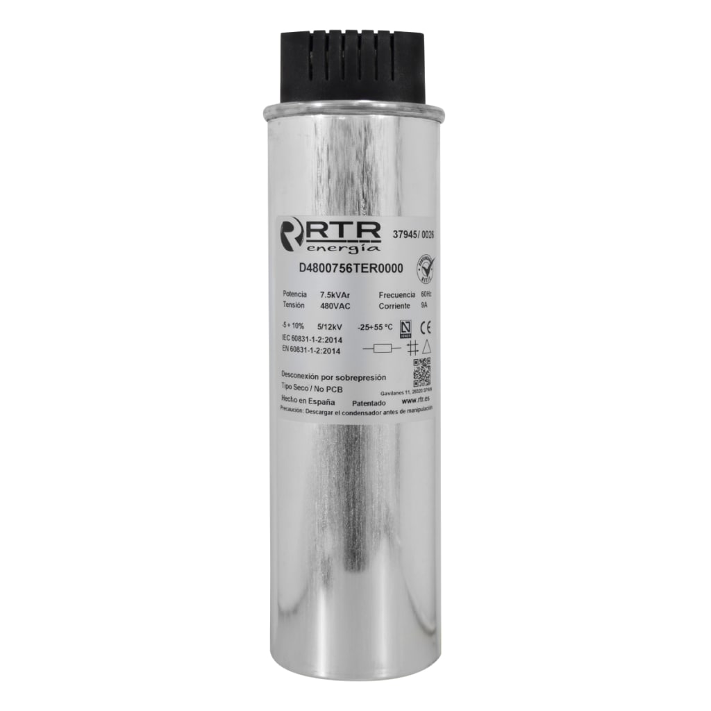 CONDENSAD DWCAP TRIF P/FP 7,5KVAR/480VAC 60HZ UL ESPAÑA