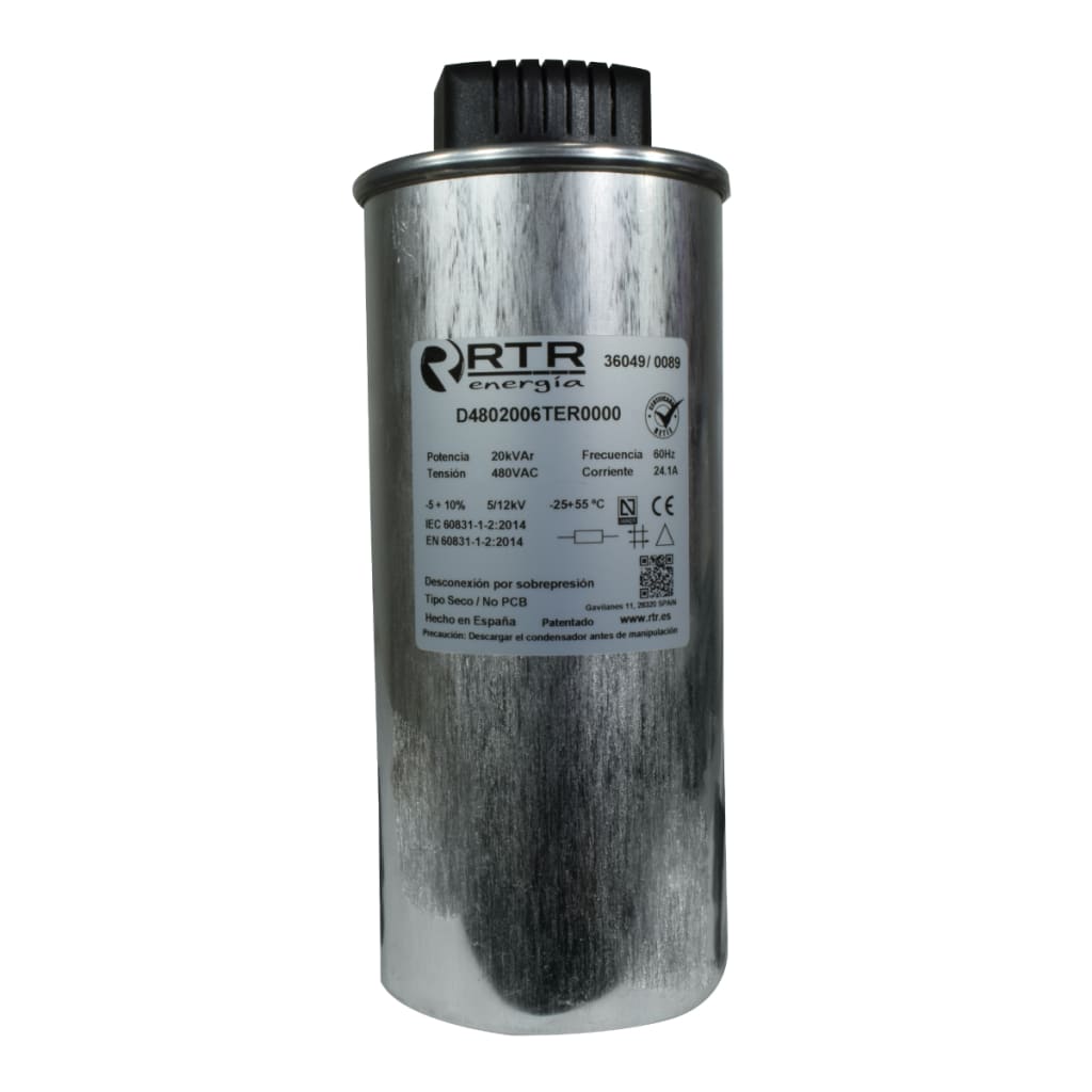 CONDENSAD DWCAP TRIF P/FP 20KVAR/480VAC 60HZ UL ESPAÑA