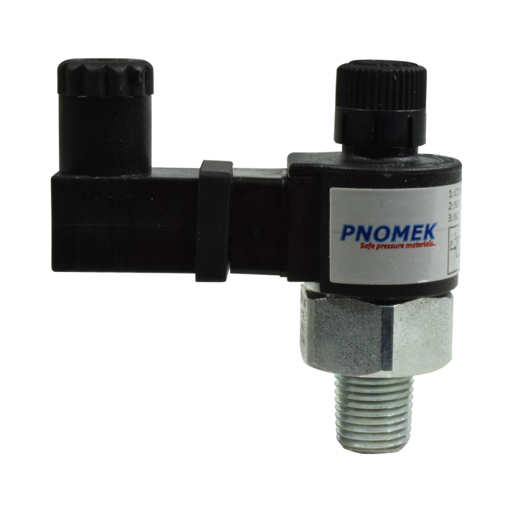 003 INT DE PRESION ADJ 1~12 BAR, 1NA+1NC, 1/4" NPT