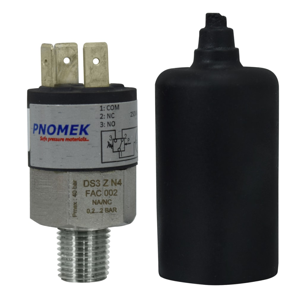 012 INT DE PRESION 1NA+1NC 5A 2 BAR, 1/4" NPT CONEXIÓN FAST-ON