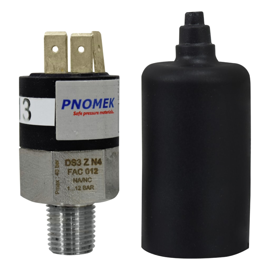 013 INT DE PRESION 1NA+1NC 5A 10 BAR, 1/4" NPT CONEXIÓN FAST-ON