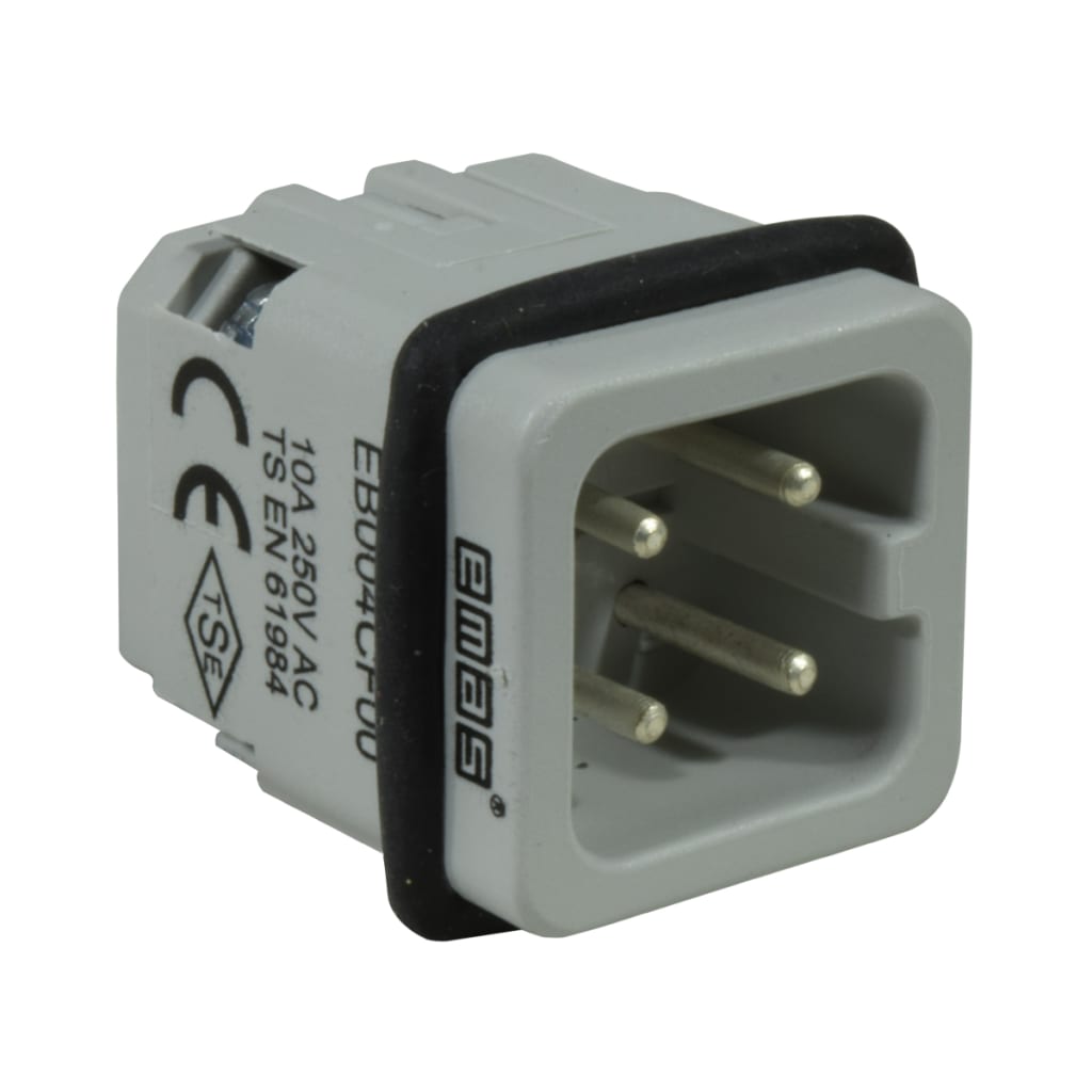 INSERTO MULTIPIN MACHO 4P 10A