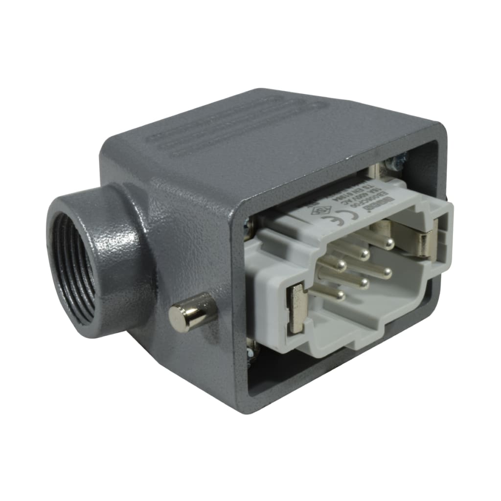 CONECTOR MULTIPIN MACHO 6P 16A ENTRADA LATERAL PG16