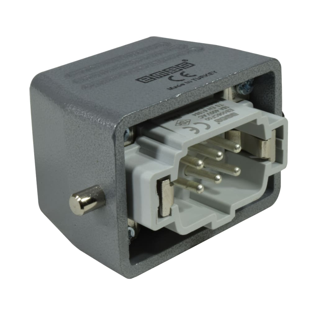 CONECTOR MULTIPIN MACHO 6P 16A ENTRADA SUPERIOR PG16