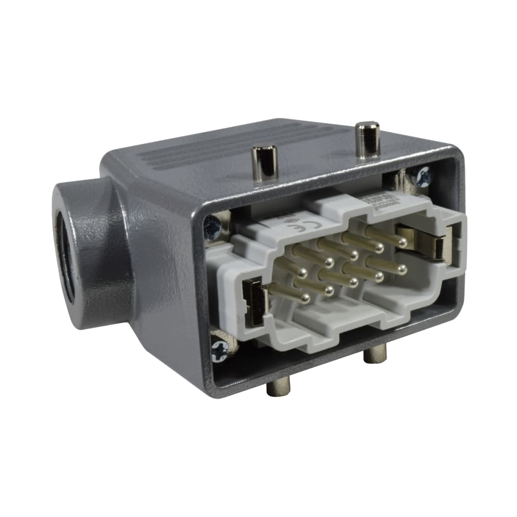 CONECTOR MULTIPIN MACHO 10P 16A ENTRADA LATERAL PG16