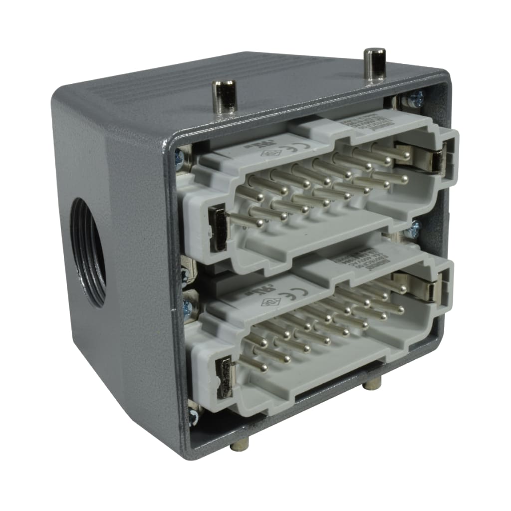 CONECTOR MULTIPIN MACHO 32P 16A ENTRADA LATERAL PG21