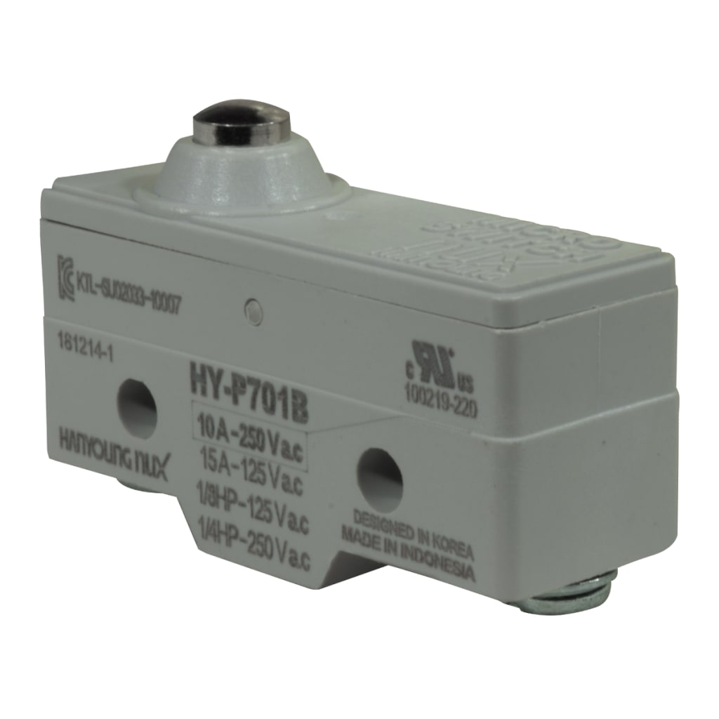 MIC SW PIVOTE CORTO 15A/125V UL