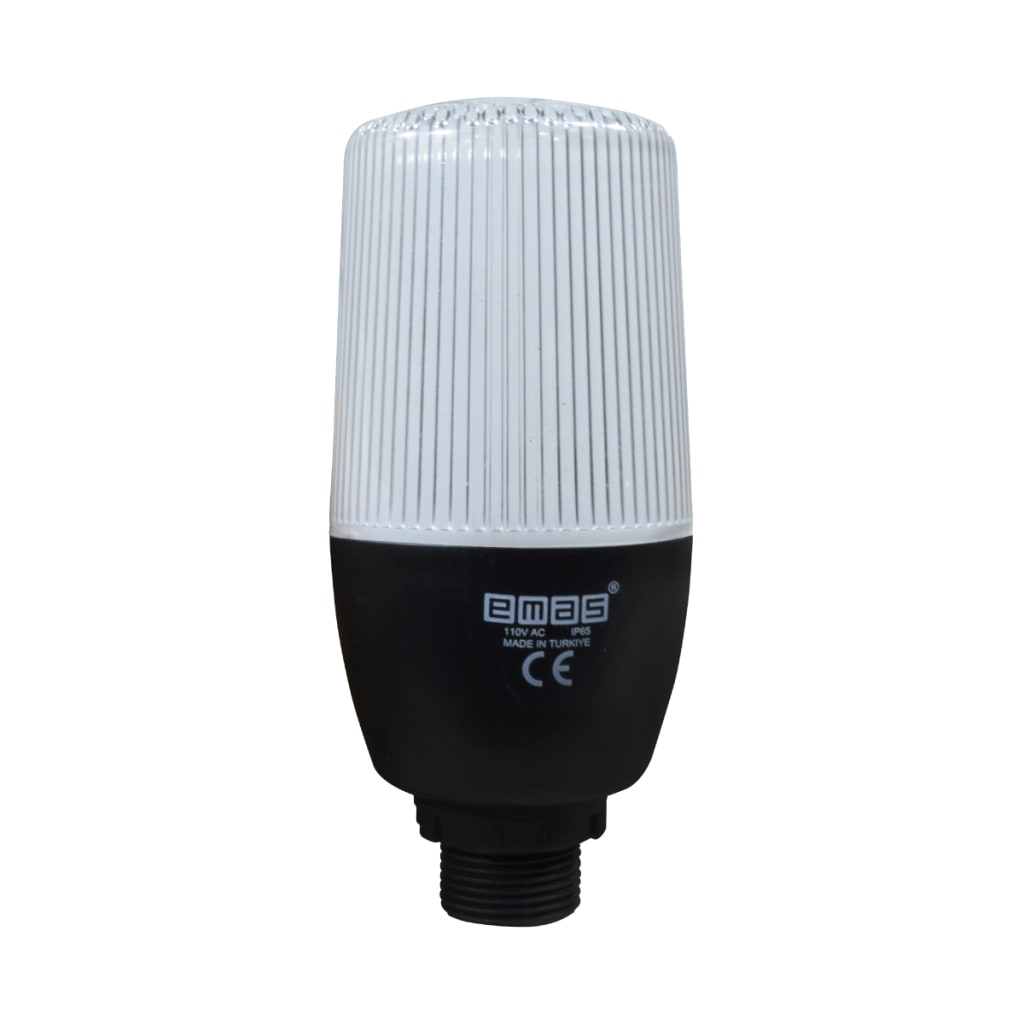BALIZA MULTICOLOR FIJA / INTERMITENTE 55MM SIN BUZZER 110VAC CONEX 22MM
