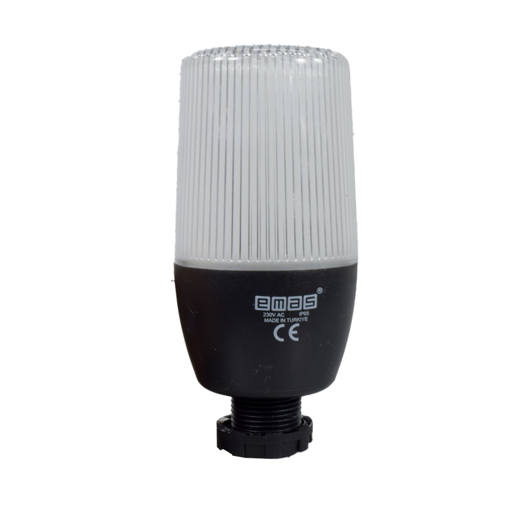 BALIZA MULTICOLOR FIJA / INTERMITENTE 55MM SIN BUZZER 220VAC CONEX 22MM