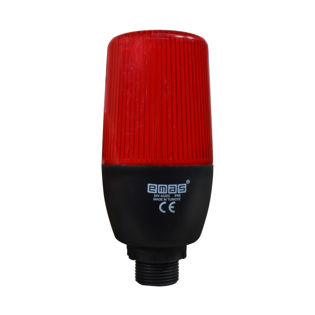 BALIZA FIJA / INTERMITENTE ROJA 55MM 24VAC/DC SIN BUZZER CONEX 22MM