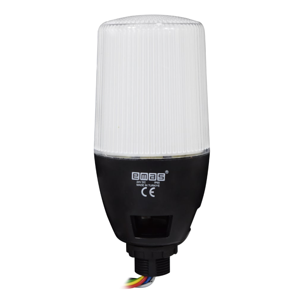 BALIZA MULTICOLOR FIJA / INTERMITENTE 65MM 24VAC/DC CON BUZZER CONEX 22MM
