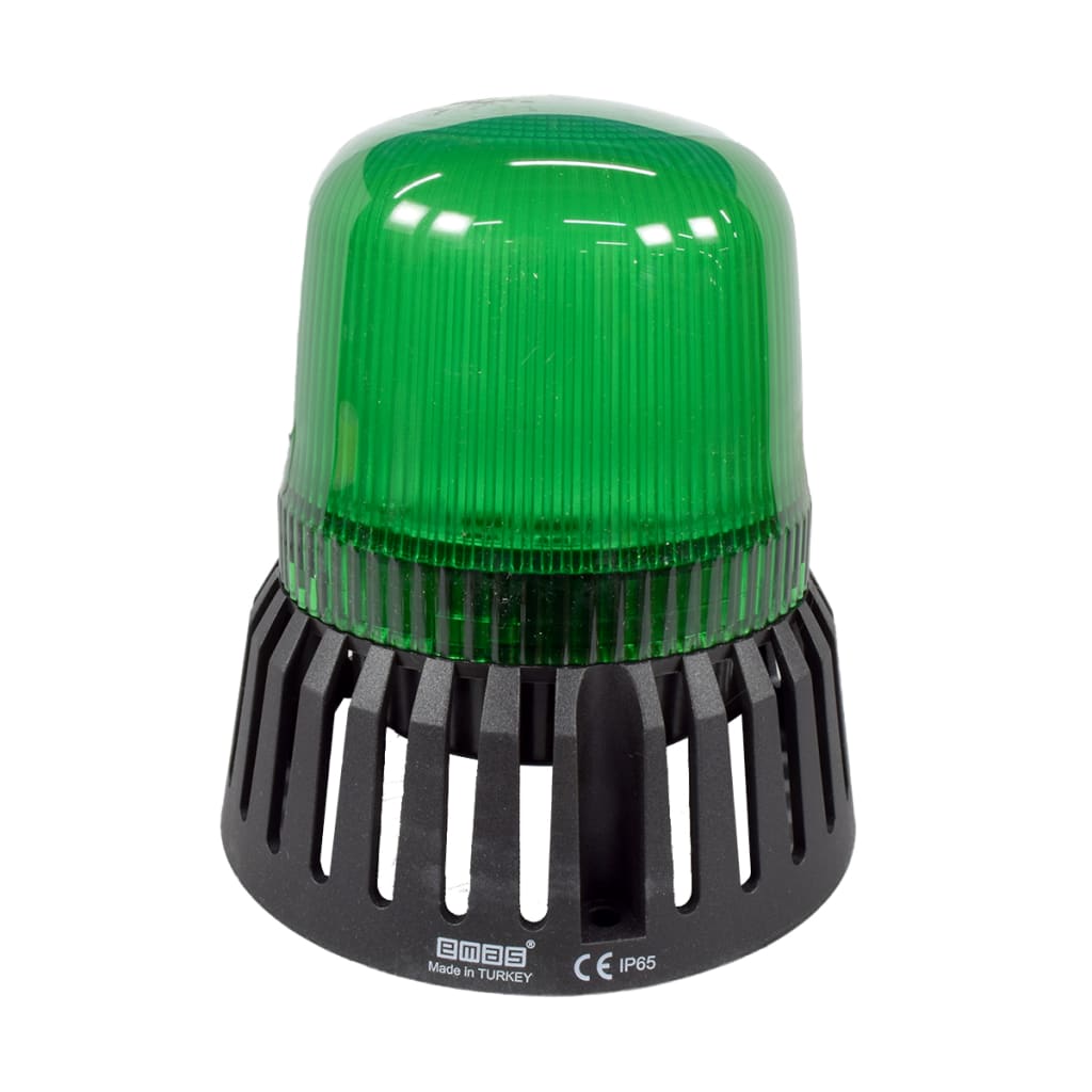 BALIZA MULTIFUNCION LED COLOR VERDE 110-220VAC CON BUZZER