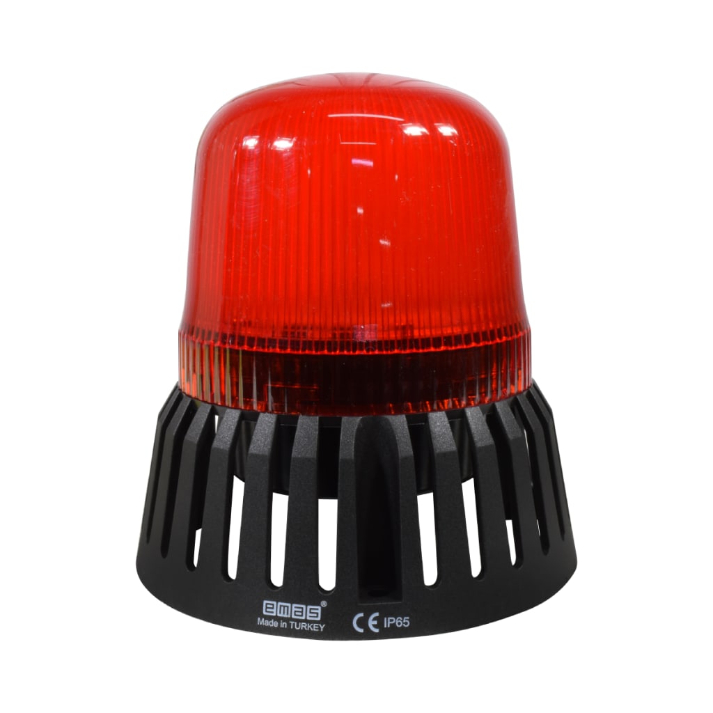 BALIZA MULTIFUNCION LED COLOR ROJO 12-24VAC/DC CON BUZZER