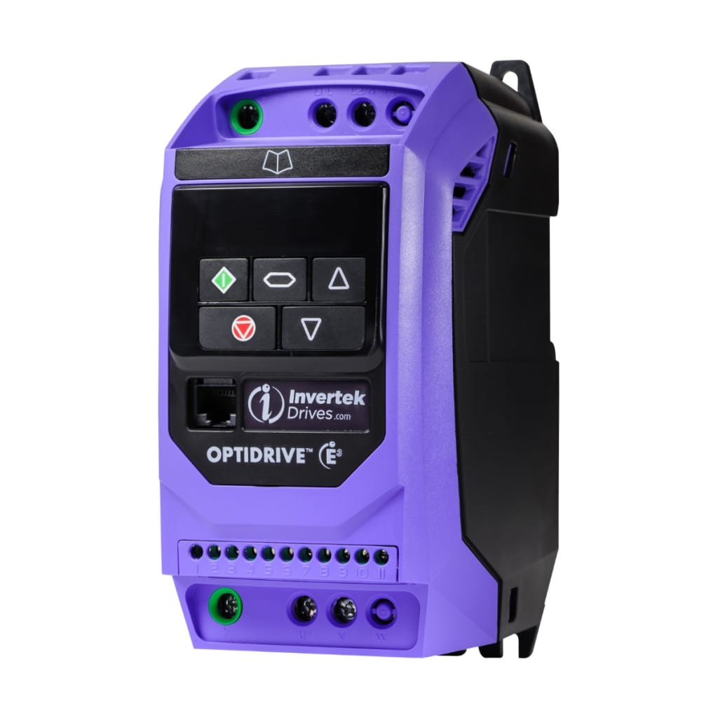 18 VARIADOR E3, TRIFASICO 440VAC, 1HP, 380-480VAC, 2.2A, TRIFASICO, IP20, CON FILTRO