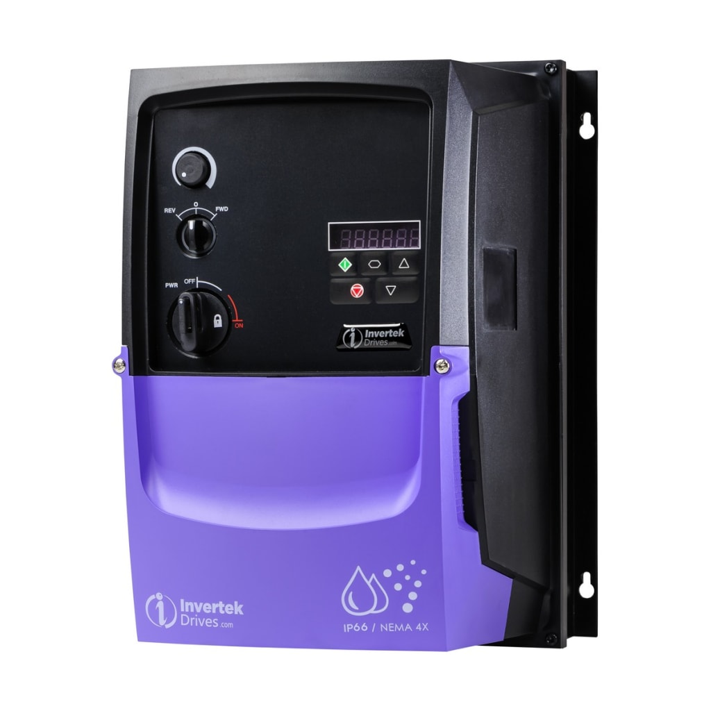 49 VARIADOR E3, TRIFASICO 440VAC, 10 HP, 380~480VAC, 18A, TRIFASICO, IP66, TRANSISTOR FRENO, CON SECCIONADOR