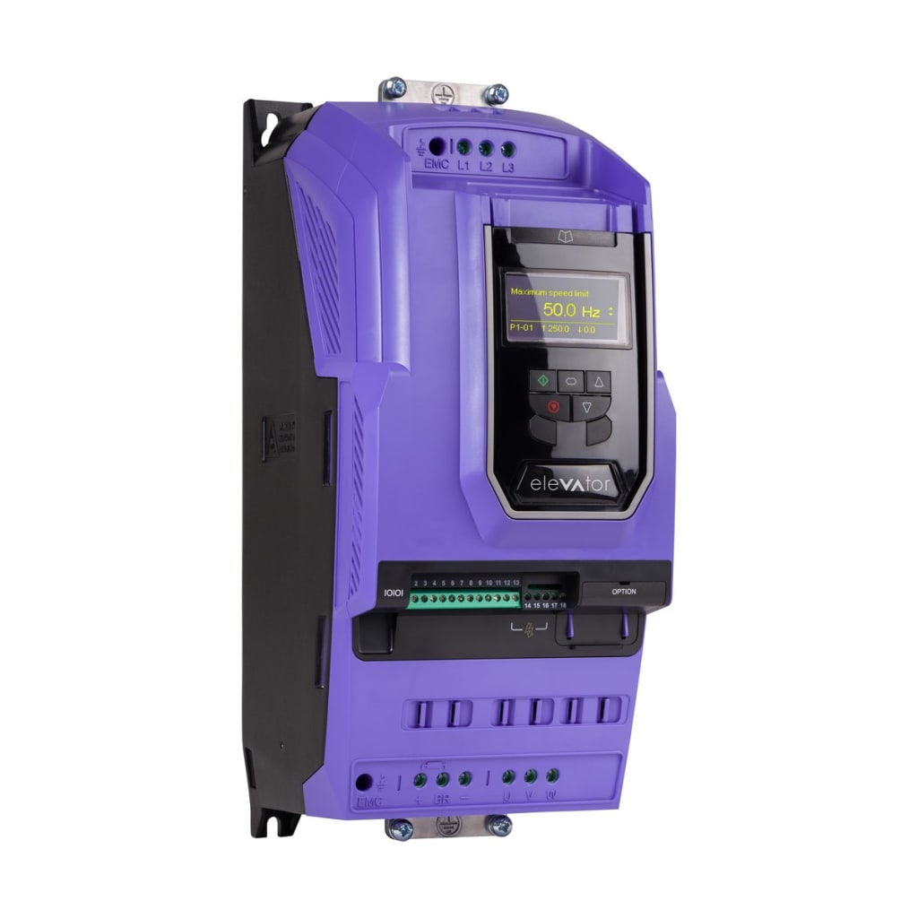 61 VARIADOR ELEVADOR, TRIFASICO 220VAC, 10 HP, 200~240VAC, 30A, TRIFASICO, IP20, TRANSISTOR FRENO,CON FILTRO