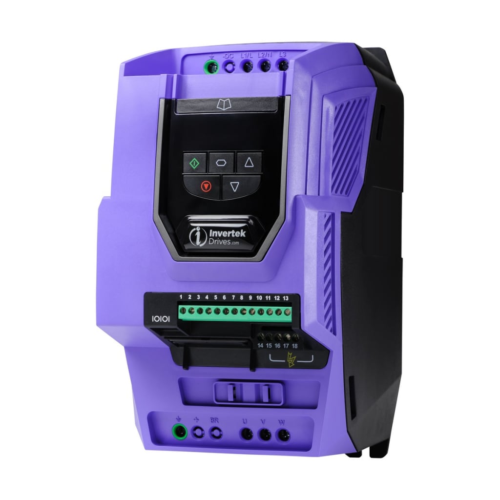 98 VARIADOR ECO, TRIFASICO 220VAC, 5HP, 200-240VAC, 18A, TRIFASICO, IP20, CON FILTRO