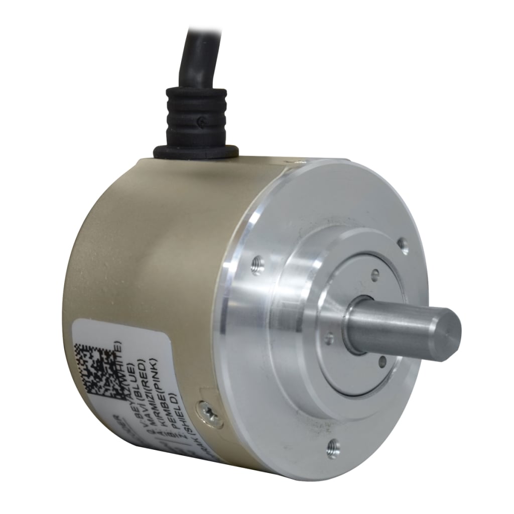 23 ENC-INC-ROT 50MM DIAM EJE 8MM, 100PPR, SAL HTL LINE DRIVER, 5~24 VDC.