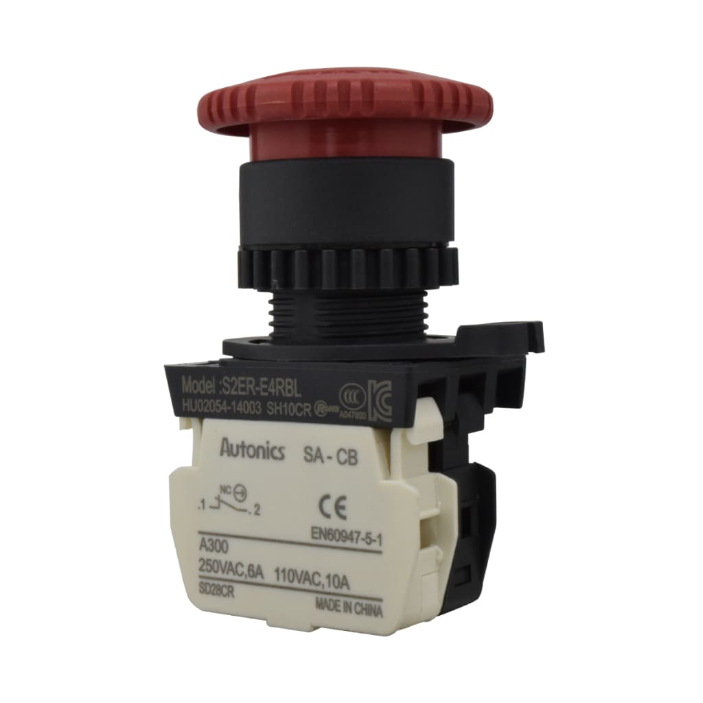 14 PULS EMERG PLAST+ LED 110-220VAC HON 40mm 22mm