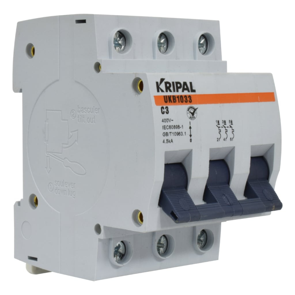 BREAKER 3x40A 230/400V 4.5KA CURVA C
