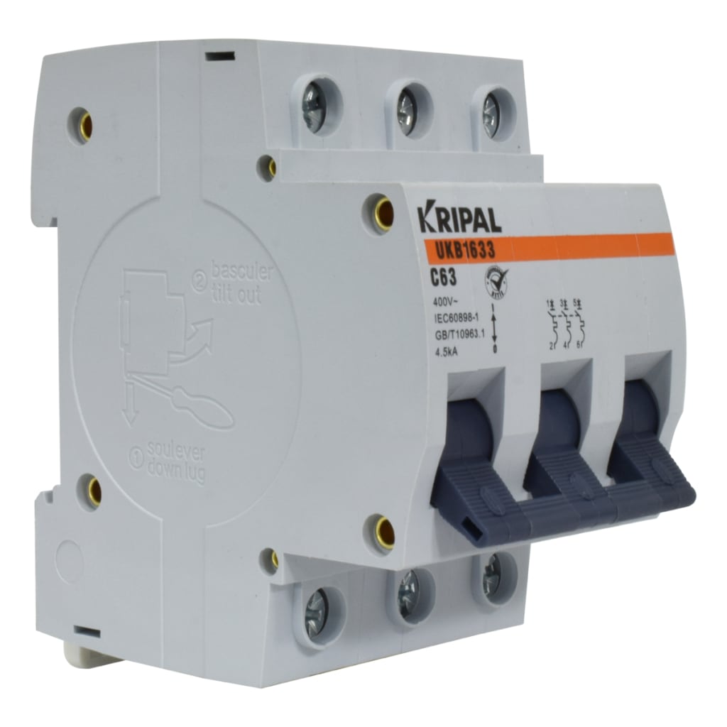 BREAKER 3x63A 230/400V 4.5KA CURVA C