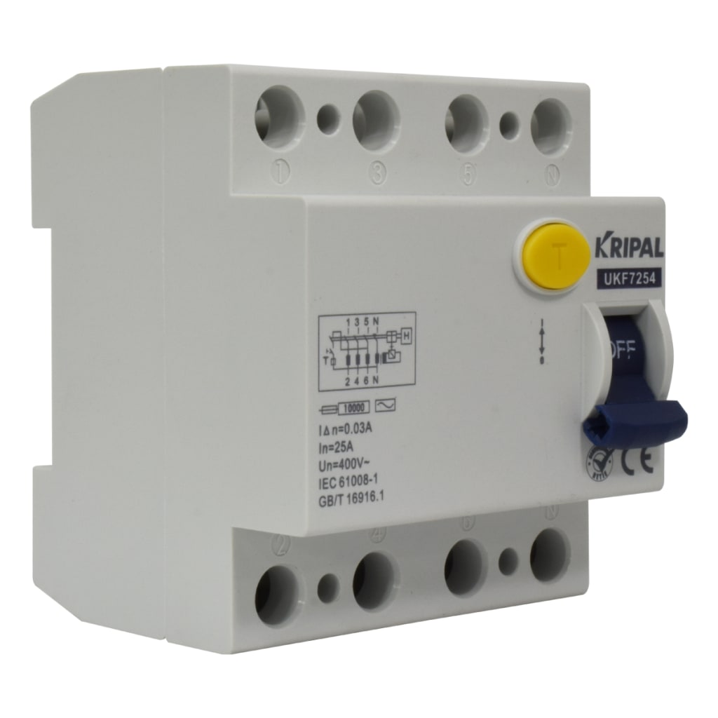 BREAKER DIFERENCIAL 4x25A 230/400V, 30mA 10KA