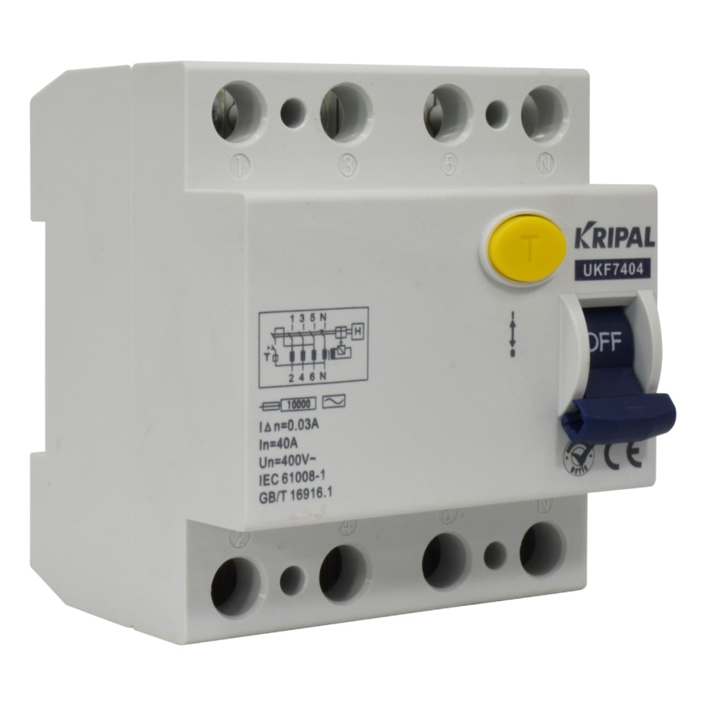 BREAKER DIFERENCIAL 4x40A 230/400V, 30mA 10KA
