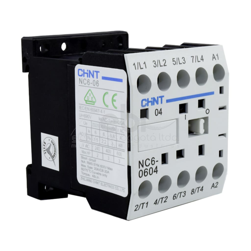 MINI CONTACTOR AUX 6A AC3 110VAC 4NO