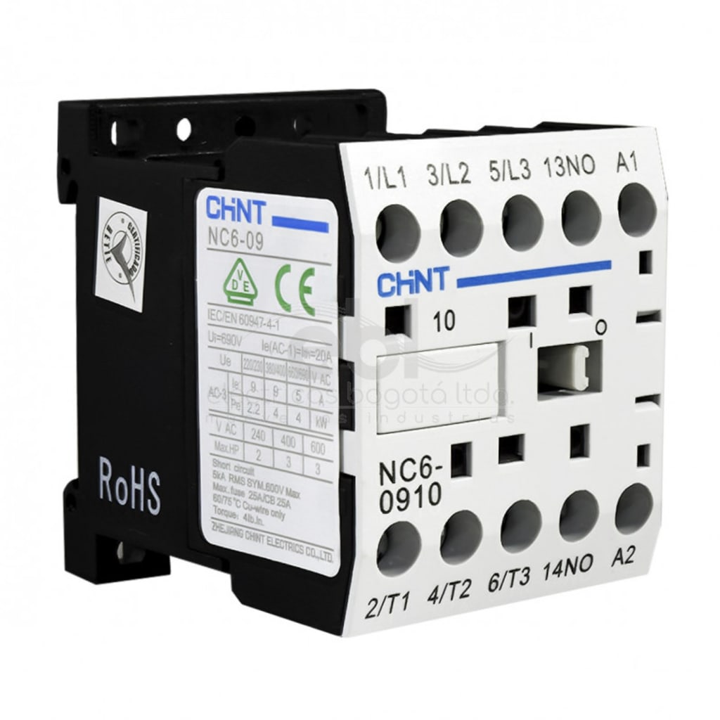 MINI CONTACTOR AUX 9A AC3 220VAC 3NO+1NO