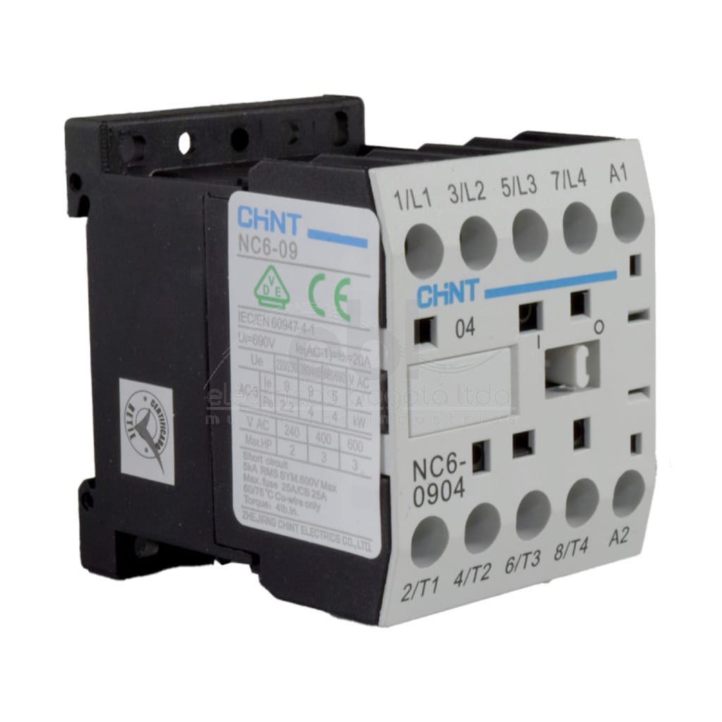 MINI CONTACTOR AUX 9A AC3 220VAC 4NO