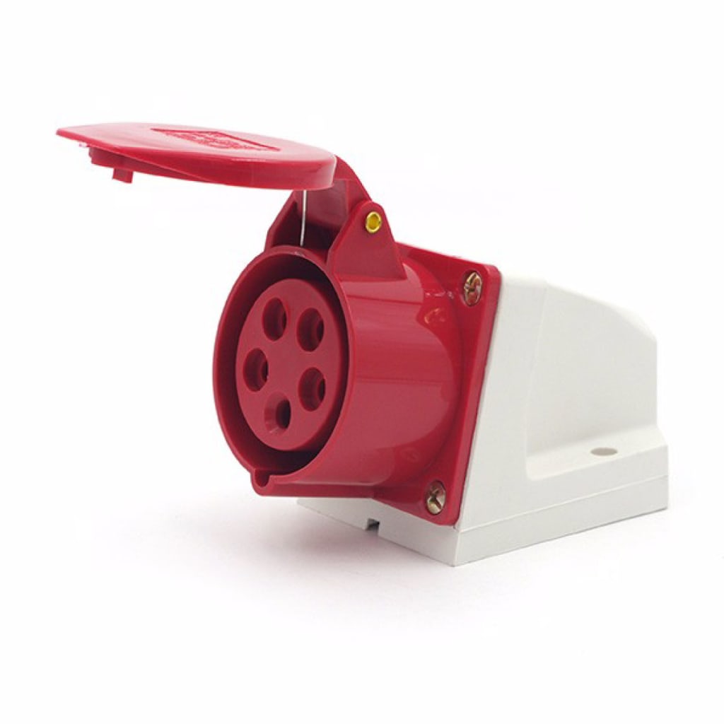 TOMA SOBREPONER 32A 220-380/240-415VAC ROJO