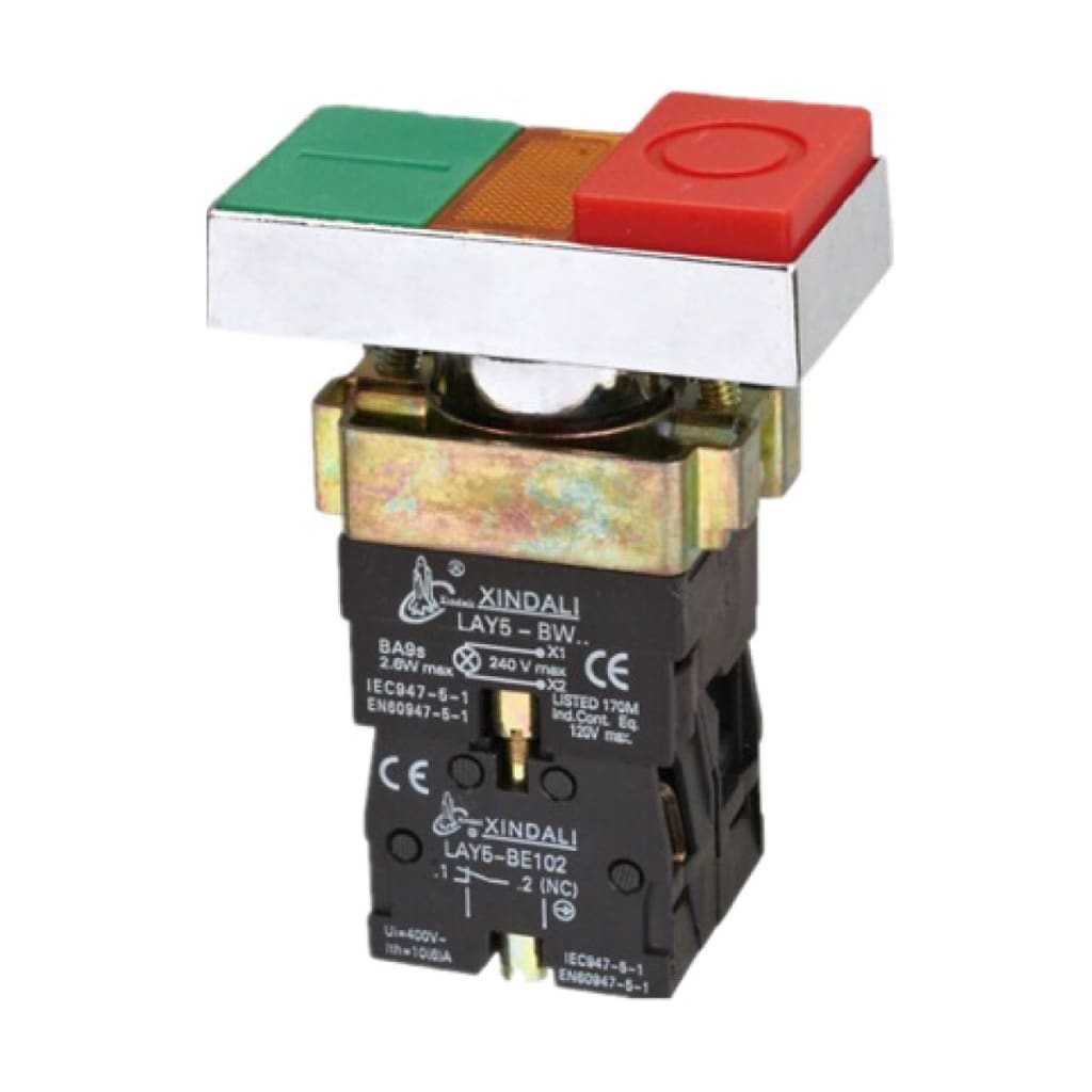START-STOP 22MM C/LAMP MET