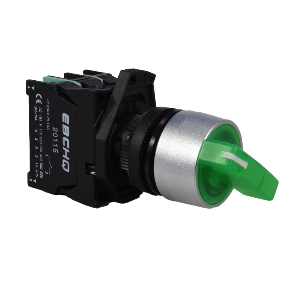 SEL MUL PLAST 3 POS C/LED VERDE 240V