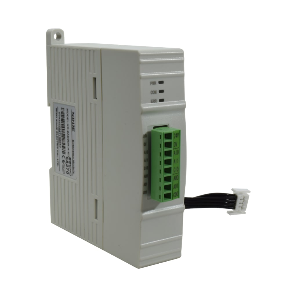 EXPANSION LATERAL 2 ENTRADAS ANALOGAS 12 BITS, 2 SALIDAS 10 BITS, CORRIENTE