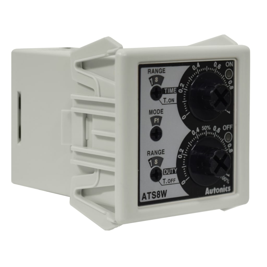 TEMPORIZADOR ASIMETRICO 0.1SEG A 10 HORAS. ALIMENTACION 100-240VAC, 24-240VDC. CN BRACKET DIN 48X48MM.