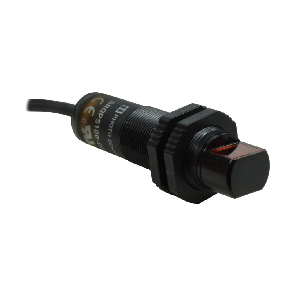 SENSOR FOTOELECTRICO, CILINDRICO DETECCION LATERAL 100MM ALCANCE AUTOREFLEX SALIDA PNP