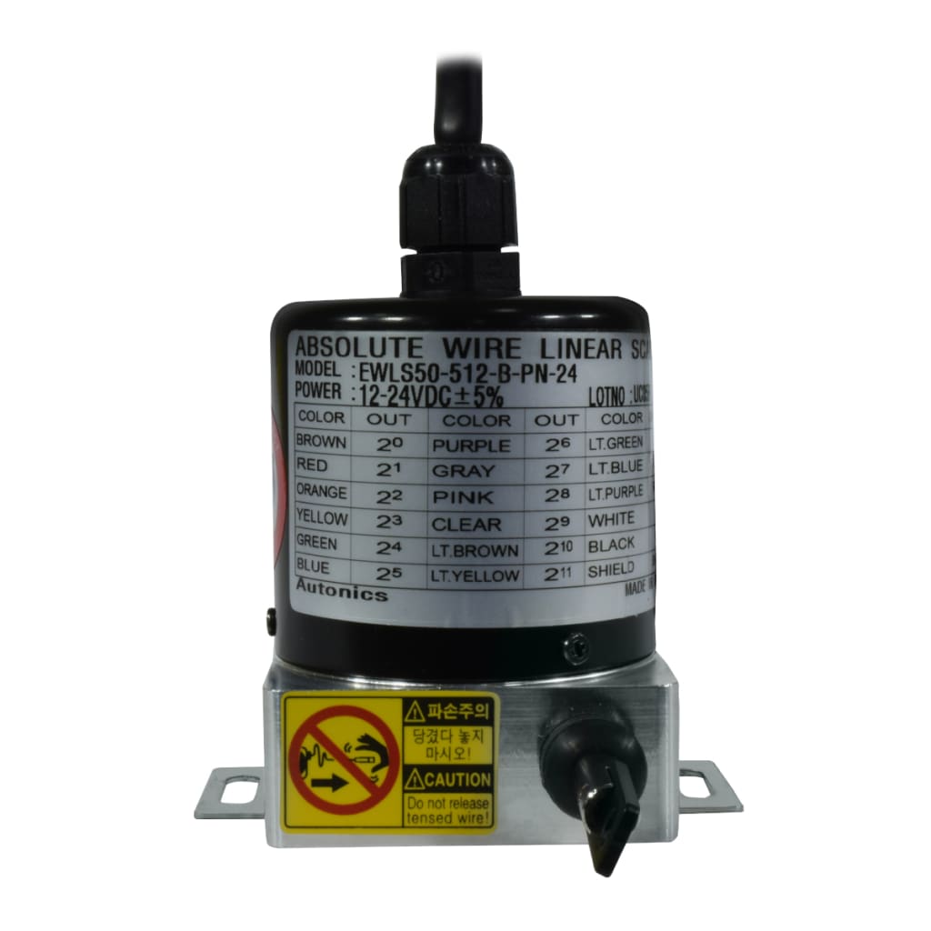 ENCODER ABSOLUTO TIPO YOYO, 512 DIVISIONES, SALIDA NPN, ALIMENTACION 24VDC.