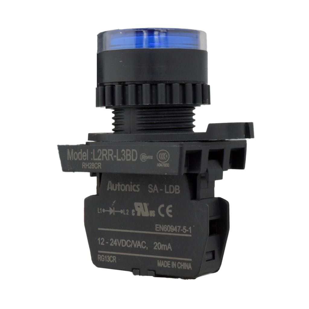 55 LAMP LED 22mm AZUL 12-24 V AC/DC