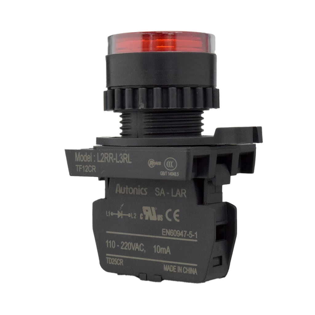 60 LAMP LED 22mm ROJA 110-220VAC