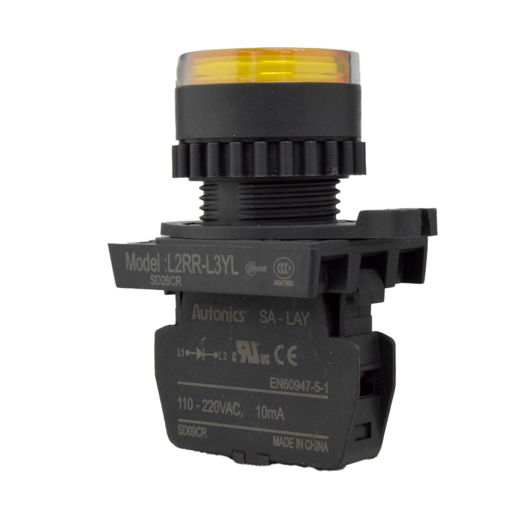 64 LAMP LED 22mm AMARILLO 110-220 VAC