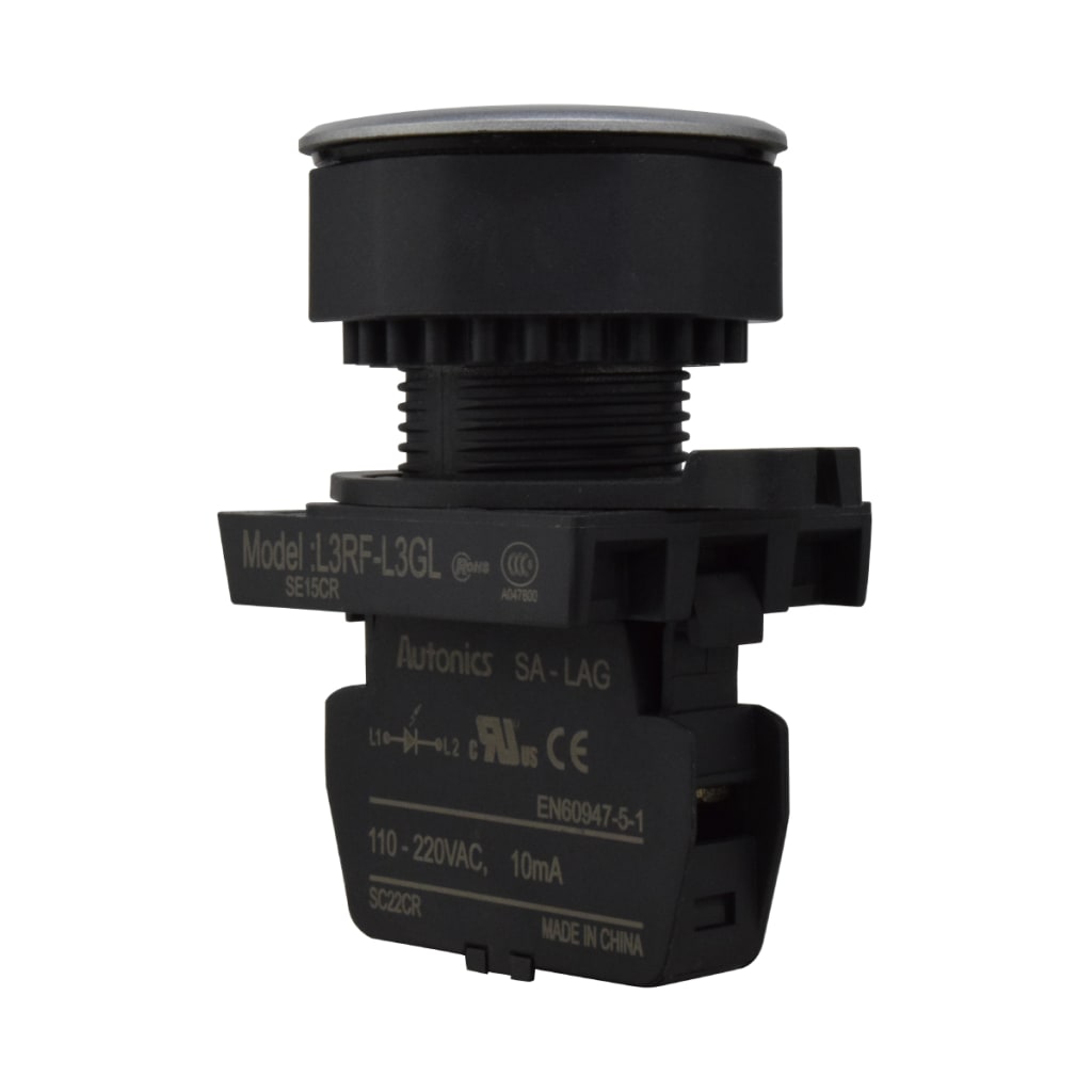 04 LAMP LED VERDE 30mm 110-220VAC PLAST PLAN