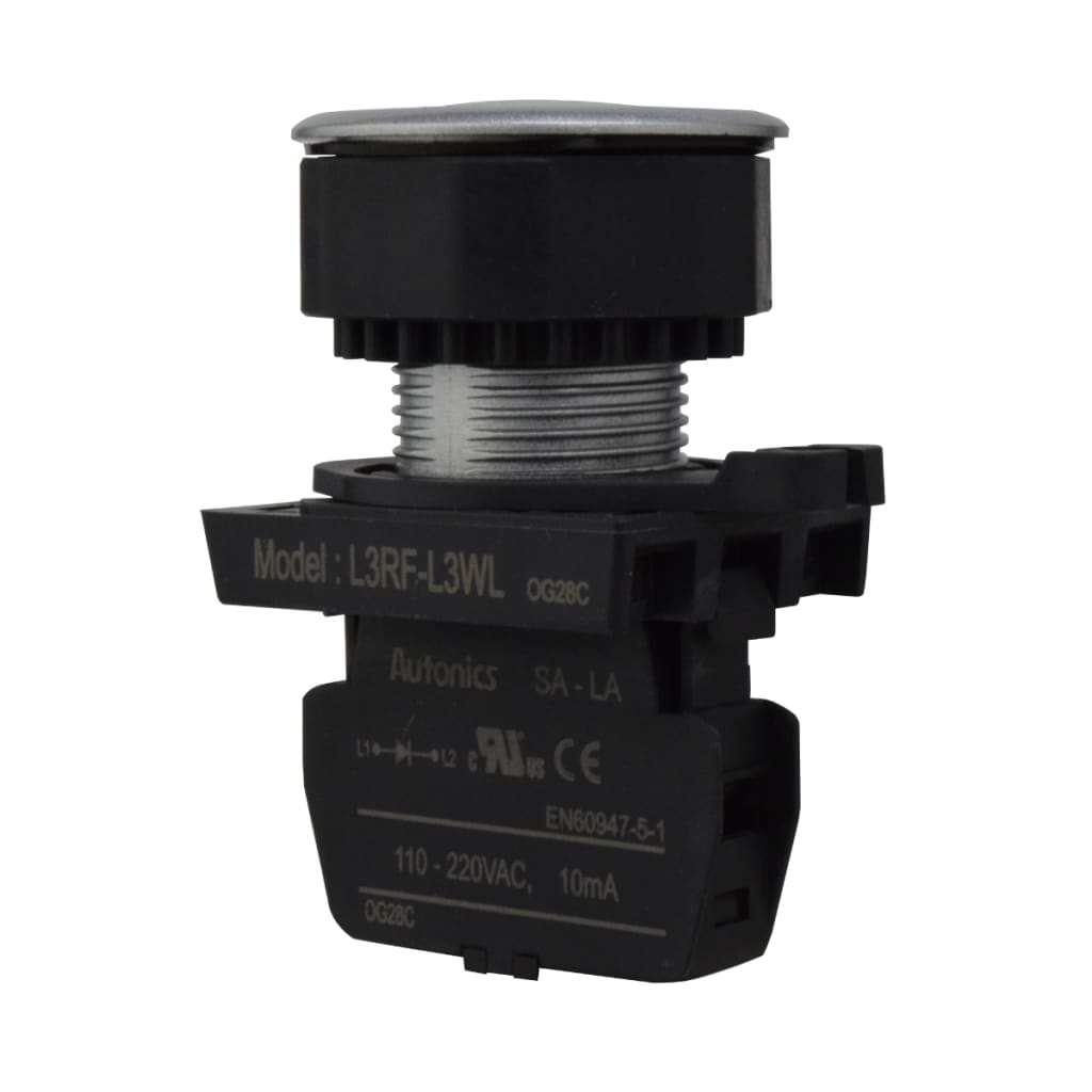 08 LAMP LED BLANCA 30mm 110-220VAC PLAST PLAN