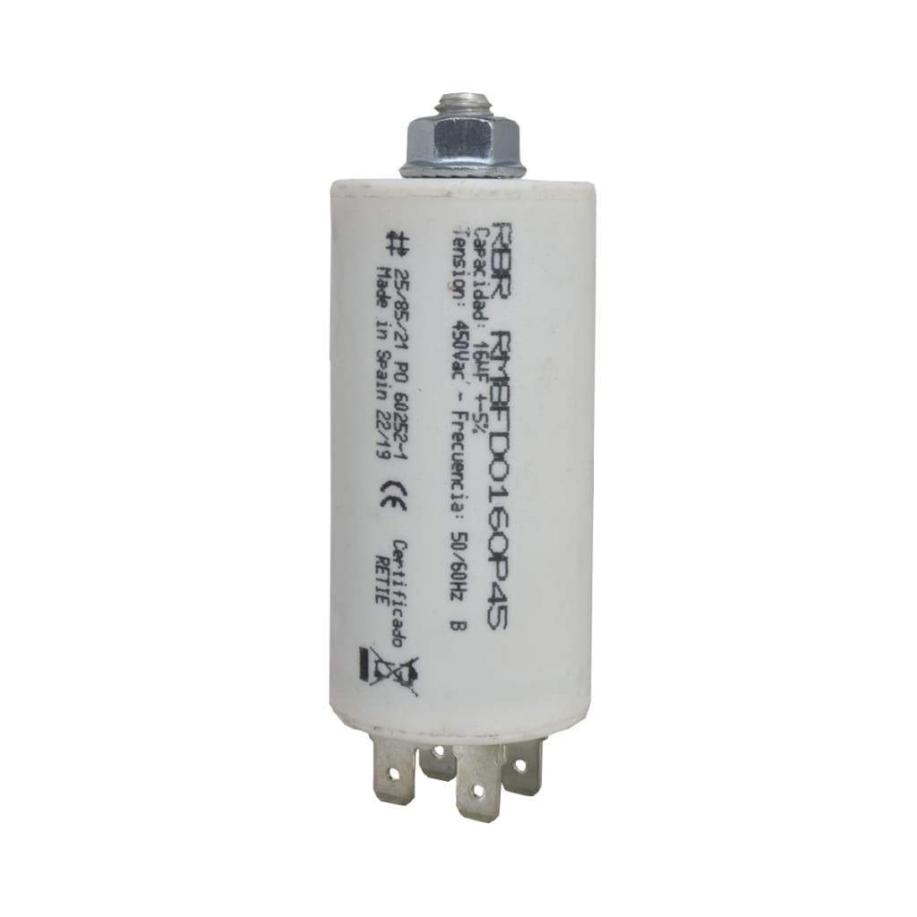 CONDENSAD MARCHA 16uF 400-450VAC 50/60HZ CE ESPAÑA X 5 UNID