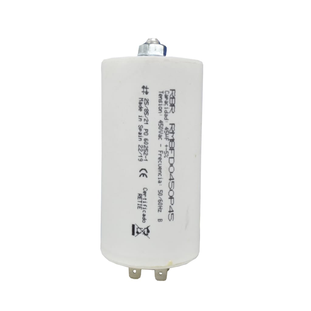 CONDENSAD MARCHA 20uF 400-450VAC 50/60HZ CE ESPAÑA X 5 UNID