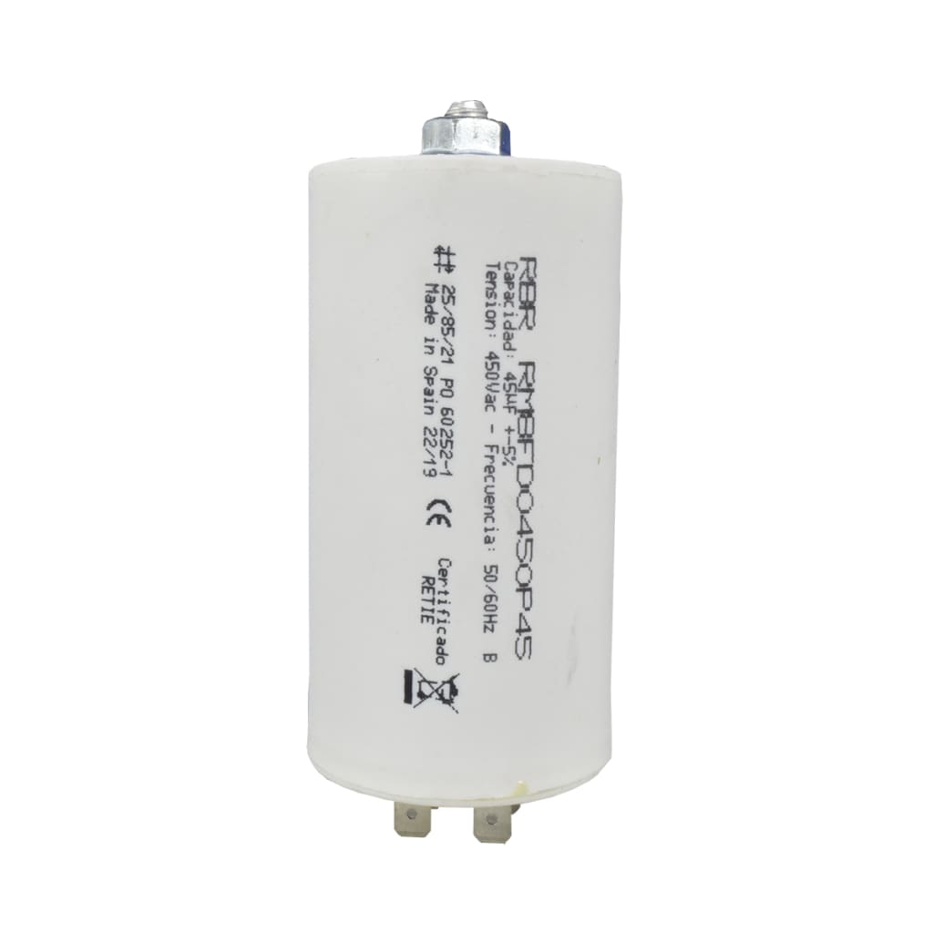 CONDENSAD MARCHA 45uF 400-450VAC 50/60HZ CE ESPAÑA