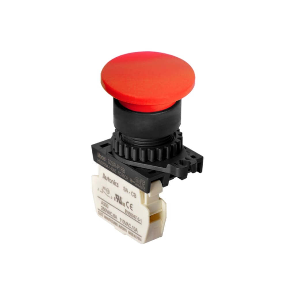 81 PULS ARRANQUE Ø22MM RESORTE ROJO 1NC
